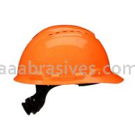 3M&trade; 7100240008 SecureFit&trade; Hard Hat H-706SFV-UV Orange Vented 4-Pt Pressure Diffusion Ratchet Suspension W/ UVicator