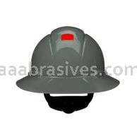 3M&trade; 7100240025 SecureFit&trade; Full Brim Hard Hat H-808SFR-UV Grey 4-Pt Pressure Diffusion Ratchet Suspension W/ UVicator