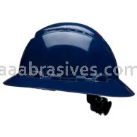 3M&trade; 7100240036 SecureFit&trade; Full Brim Hard Hat H-810SFV-UV Navy Blue 4-Pt Pressure Diffusion Ratchet Suspension Vented w/Uvicator