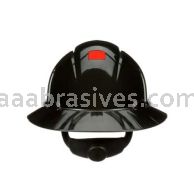 3M&trade; 7100240039 SecureFit&trade; Full Brim Hard Hat H-812SFR-UV Black 4-Pt Pressure Diffusion Ratchet Suspension W/ Uvicator