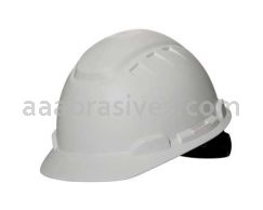 3M&trade; 7100245287 SecureFit&trade; Elevated Temperature Hard Hat H-701T-SF White 4-Pt Pressure Diffusion Ratchet Suspension