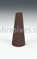 3M&trade; 7100179466 3 1/2 x 3 x 2 40 Grit X-wt 341D Cloth Cone