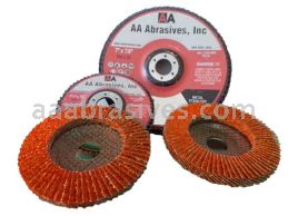 6x7/8 #36 Premium Ceramic T-27(Flat), Abrasive Flap Disc Big Max, Phenolic Backing