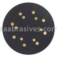 Norton 8" Norgrip Medium Low Profile Back Up Pads w/ 8 vacuum holes 6 screw