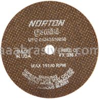 Norton 4 x .035 x 3/8 Gemini Free Cut D Sides Reinforced Type 01 Straight Wheels