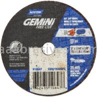 Norton 3 x 1/16 x 3/8 Gemini Free Cut D Sides Reinforced Type 01 Straight Wheels