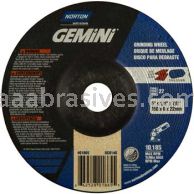 Norton 6 x 1/4 x 7/8 Gemini Disc Type 27 Depressed Center Wheels