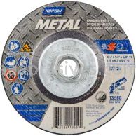 Norton 4-1/2 x 1/4 x 5/8-11 Metal Type 27 Depressed Center Wheels