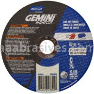 Norton 6 x 3/32 x 7/8 Gemini RightCut Reinforced Type 01 Straight Wheels