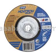 Norton Abrasives 66252829541 4-1/2 x 1/4 x 5/8-11 Norton NorZon Plus 2 pk Type 27 Depressed Center Wheels