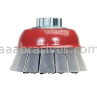 Norton 4 x .020 x 5/8-11 Carbon Steel Knotted Wire Cup Brushes For Steel