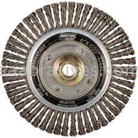 Norton 6x.020x5/8-11/Carbon Steel/*Bulk Packed/Stringer Bead Knot Wire Wheel Brushes - For Steel