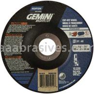 Norton Abrasives 66252841914 5 x .045 x 7/8 Norton Gemini RightCut SS Type 27 Depressed Center Wheels