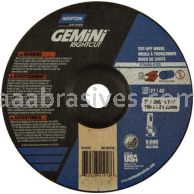 Norton Abrasives 66252841918 7 x .045 x 7/8 Norton Gemini Rightcut SS Type 27 Depressed Center Wheels