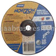 Norton Abrasives 66252842002 4 x 1/4 x 3/8 Norton NorZon Plus Type 27 Depressed Center Wheels