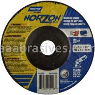 Norton Abrasives 66252842003 4 x 1/4 x 5/8 Norton NorZon Plus Type 27 Depressed Center Wheels