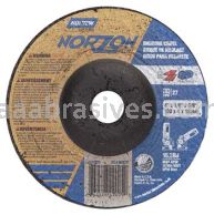 Norton Abrasives 66252842005 4 x 1/8 x 5/8 Norton NorZon Plus Type 27 Depressed Center Wheels