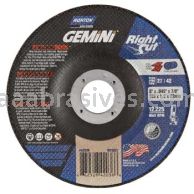 Norton Abrasives 66252842036 5 x .045 x 7/8 Norton Gemini RightCut Type 27 Depressed Center Wheels