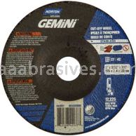 Norton Abrasives 66252842037 5 x 3/32 x 7/8 Norton Gemini Stainless Steel Mini Disc Type 27 Depressed Center Wheels