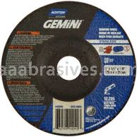 Norton Abrasives 66252842040 5 x 1/4 x 7/8 Norton Gemini Stainless Steel Mini Disc Type 27 Depressed Center Wheels