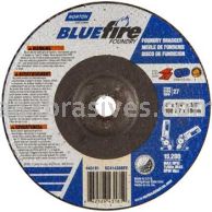 Norton Abrasives 66252843181 4 x 1/4 x 3/8 Norton BlueFire Foundry Type 27 Depressed Center Wheels