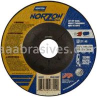 Norton Abrasives 66252843322 4-1/2 x .125 x 7/8 Norton NorZon Plus Type 27 Depressed Center Wheels