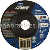 Norton Abrasives 66252843591 4-1/2 x 1/8 x 7/8 Norton Gemini Mini Disc Type 27 Depressed Center Wheels