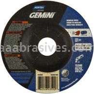 Norton Abrasives 66252843592 4-1/2 x 3/16 x 7/8 Norton Gemini Mini Disc   Type 27 Depressed Center Wheels