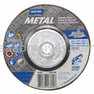 Norton Abrasives 66252843605 4-1/2 x 1/4 x 5/8-11 Norton Metal Type 27 Depressed Center Wheels