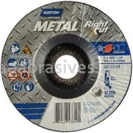 Norton Abrasives 66252843849 5 x .045 x 7/8 Norton Metal Type 27 Depressed Center Cutting Wheels