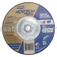Norton Abrasives 66252844345 7 x 1/4 x 5/8-11 Norton NorZon Plus Fastcut  Type 28 Depressed Center Saucer Grinding Wheels