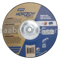 Norton Abrasives 66252844346 9 x 1/4 x 5/8-11 Norton NorZon Plus Fastcut  Type 28 Depressed Center Saucer Grinding Wheels