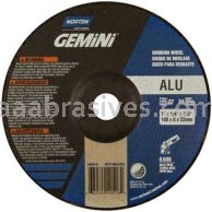 Norton 7 x 1/4 x 7/8/Gemini Aluminum 24 Disc Type 27 Depressed Center Wheels