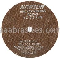 Norton 8 x .035 x 1/2 A60-OBNA2 D Sides Reinforced Type 01 Straight Wheels