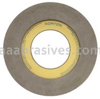 Norton 12 x 8 x 5 57A80-RR51 Rubber Feed Wheel Type 07 Recessed Two Sides