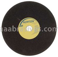 Norton 12 x 1 x 1-1/4 Norzon Sawgumming SG2981 R Sides Hole Cemented Type 01 Straight Wheels