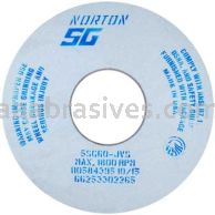 Norton 14 x 1-1/2 x 5 5SG60-JVS Concave From Periphery 1/2 Deep To 8 Flat Spot Type 20 Concaved One Side Wheel