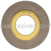 Norton 14 x 20 x 6 57A80-RR51 Rubber Feed Wheel Type 07 Recessed Two Sides Wheels