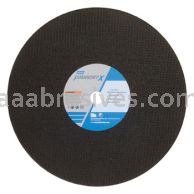 Norton Abrasives 66253347698 14 x 1/8 x 1 Norton FoundryX NV24-Y-B97N R Sides  Reinforced Type 01 Straight Cutting Wheels