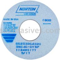 Norton 14 x 1-1/2 x 5 5SG46-GVSP Type 01 Straight Wheels
