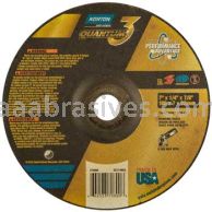 Norton Abrasives 66253370800 7 x 1/4 x 7/8 Norton Quantum 3 Type 27 Depressed Center Wheels