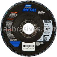 4-1/2 x 7/8 80 Grit Merit Metal Type 29 Fiberglass Plate Zirc Powerflex Flap Discs