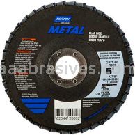 5 x 7/8 60 Grit Merit Metal Type 29 Fiberglass Plate Flap Discs