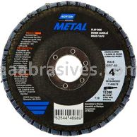 4-1/2 x 7/8 80 Grit Merit Metal Type 27 Fiberglass Plate Zirc Flap Discs
