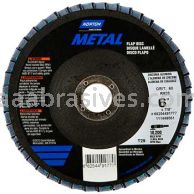 6 x 7/8 80 Grit Merit Metal Type 29 Fiberglass Plate Zirc Flap Discs