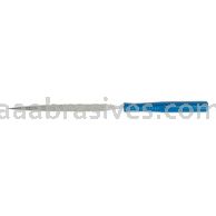 Norton SuperAbrasives .075 x .210 Diamond Length 2-3/4" Half Round Diamond Needle File