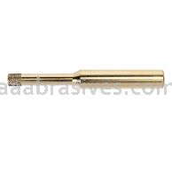1/4 x 1/4 x 3/8 Electroplated HSR Series cBN Mandrel 60 Grit 3" OAL