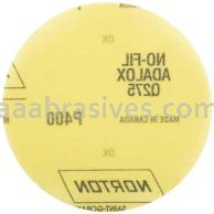 Norton 5 P400 Norton No-Fil Adalox Film H&L Q275 Paper Hook and Loop Discs