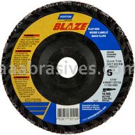 Norton 6 x 7/8 60 Norton Blaze Quick Trim  Type 27 R980P Flap Discs