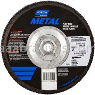 Norton 7 x 5/8-11 60 Norton Metal T29 High Density R828 Flap Discs